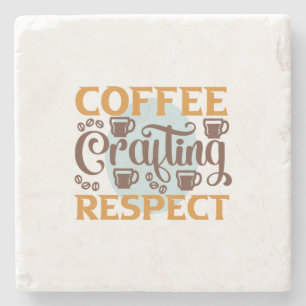 Kaffee Kunst Kaffee Gestaltung Respekt Steinuntersetzer