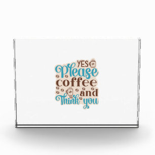 Kaffee Kunst Kaffee Und Denken Sie Fotoblock