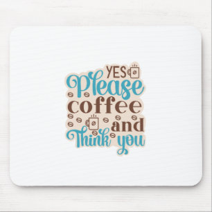 Kaffee Kunst Kaffee Und Denkst Du Mousepad