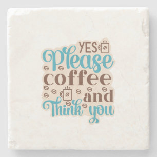 Kaffee Kunst Kaffee Und Denkst Du Steinuntersetzer