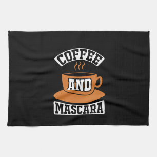 Kaffee Kunst Kaffee Und Mascara Geschirrtuch