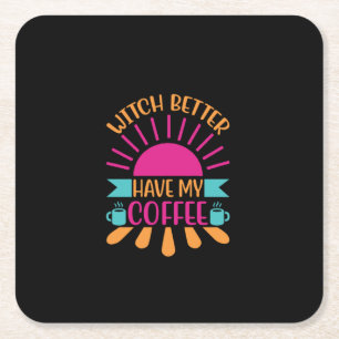 Kaffee-Kunstschinke sollte besser meinen Kaffee ha Rechteckiger Pappuntersetzer