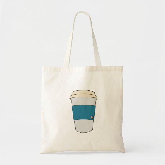 Kaffee kuriert die Blues-Tasche Tragetasche (Vorne)