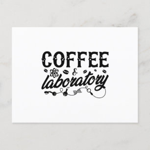 Kaffee & Laboratorium Labrador Technischer Chemike Postkarte