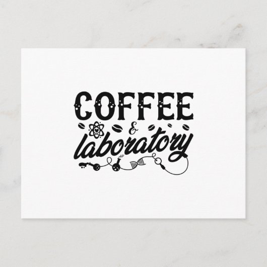 Kaffee & Laboratorium Labrador Technischer Chemike Postkarte (Vorderseite)