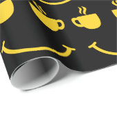 Kaffee-Lächeln Geschenkpapier (Rolleneckpunkt)