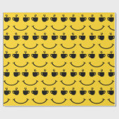 Kaffee-Lächeln Geschenkpapier (Flach)