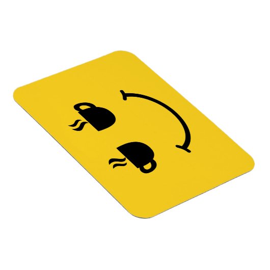 Kaffee-Lächeln Magnet (Rechte Seite)