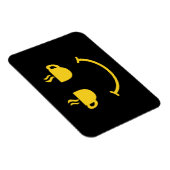 Kaffee-Lächeln Magnet (Rechte Seite)