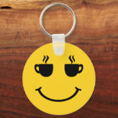 Kaffee-Lächeln Schlüsselanhänger (Rückseite)