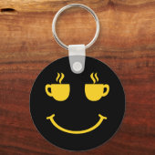 Kaffee-Lächeln Schlüsselanhänger (Vorderseite)