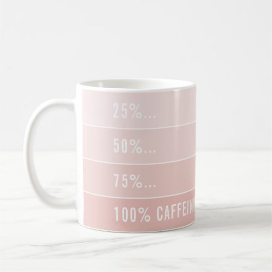 KAFFEE LADEN.. ombre 100% koffeiniert blass pink Kaffeetasse (Links)