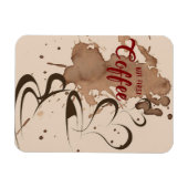 Kaffee lange, aber erster Kaffee Magnet (Horizontal)