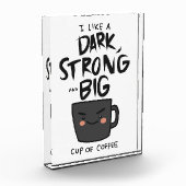 Kaffee lange dunkel stark und große Tasse Kaffee Fotoblock (Links)