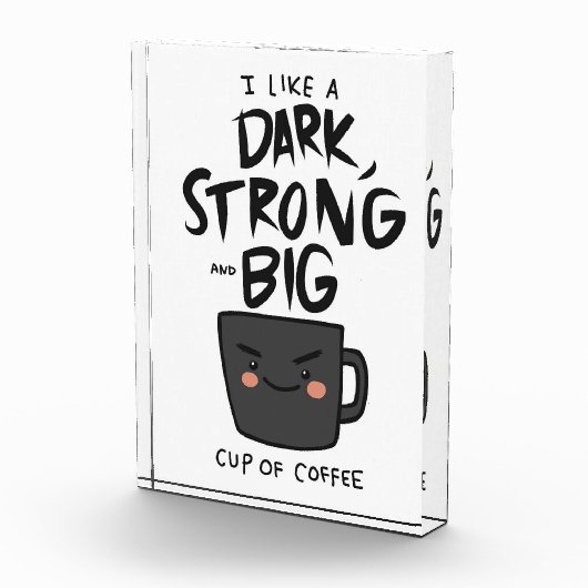 Kaffee lange dunkel stark und große Tasse Kaffee Fotoblock (Rechts)