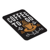 Kaffee lange Kaffee zum Mitnehmen Magnet (Rechte Seite)