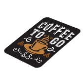 Kaffee lange Kaffee zum Mitnehmen Magnet (Linke Seite)
