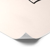 Kaffee lange trinken Sie Ihren Kaffee Poster (Ecke)