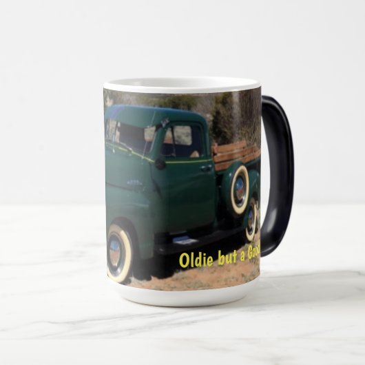 Kaffee lässt das Foto plötzlich erscheinen Verwandlungstasse (VorderseiteRechts)