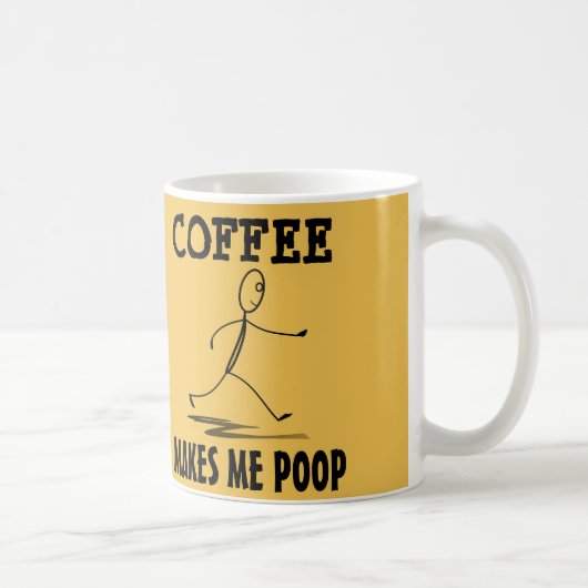 Kaffee lässt mich kacken, Kaffee-Tasse Kaffeetasse (Rechts)