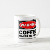 KAFFEE LÄSST MICH KACKEN KAFFEETASSE (VorderseiteRechts)