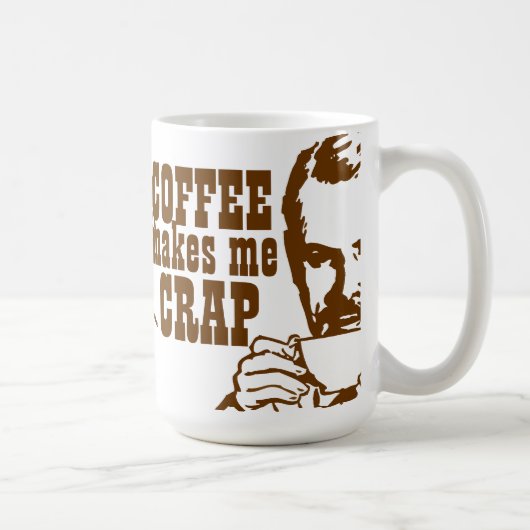 Kaffee lässt mich KOTZEN! Kaffeetasse (Rechts)