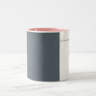 Kaffee lässt mich Regenbogen Unicorn-Tasse kacken Zweifarbige Tasse