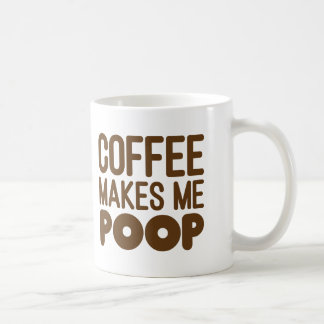Kaffee lässt mich Tassen-Brown-Text kacken Kaffeetasse
