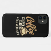 Kaffee lässt mich weniger mörderisch fühlen Case-Mate iPhone hülle (Rückseite (Horizontal))