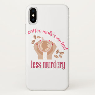 Kaffee lässt mich weniger mörderisch und lustig er Case-Mate iPhone hülle