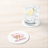 Kaffee lässt mich weniger mörderisch und lustig er runder pappuntersetzer (Vor Ort)