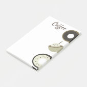 Kaffee Latte Chocolate Donut Cafe Postit Hinweise Post-it Klebezettel (angewinkelt)