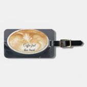 Kaffee Latte Dann Travel Gepäckanhänger (Vorderseite horizontal)