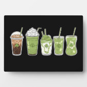 Kaffee Latte Green Niedlich Irish St Patrick's Day Fotoplatte (Vorderseite)