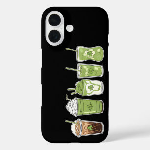 Kaffee Latte Grüne Niedliche Irische St. Patrick's iPhone 16 Hülle