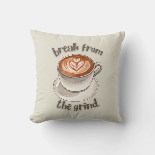 Kaffee-Latte-Kissen Kissen (Vorderseite)