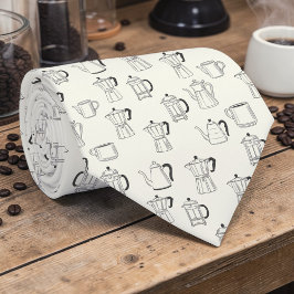 Kaffee-Latte-Liebhaber individuelle Krawatte