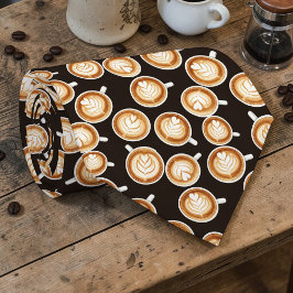 Kaffee-Latte-Liebhaber individuelle Krawatte