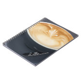 Kaffee-Latte-Notizbuch Notizblock (Linke Seite)