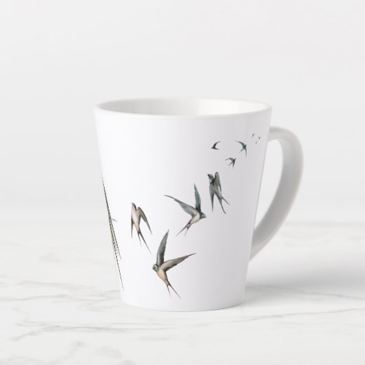 Kaffee Latte Tasse 12 oz (Rechte Ecke)