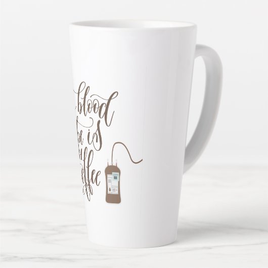 Kaffee Latte Tasse Spaß (Rechte Ecke)