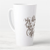 Kaffee Latte Tasse Spaß (Linke Ecke)