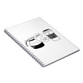 Kaffee Latte Valentine's Liebe Notizblock (Rechte Seite)