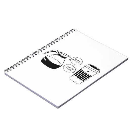 Kaffee Latte Valentine's Liebe Notizblock (Linke Seite)