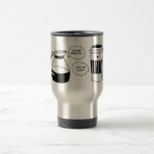 Kaffee Latte Valentine's Liebe Reisebecher (Mittel)