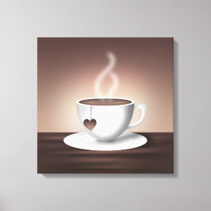 Kaffee Latte Wall Art Leinwanddruck