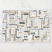 Kaffee Lebensmitteletikett (Einzelnes Label)