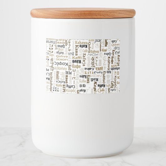 Kaffee Lebensmitteletikett (Vorderseite)