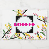 Kaffee Lebensmitteletikett (Einzelnes Label)