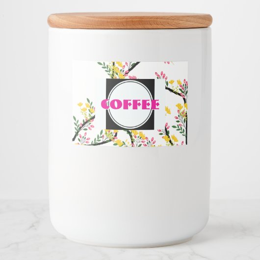 Kaffee Lebensmitteletikett (Vorderseite)